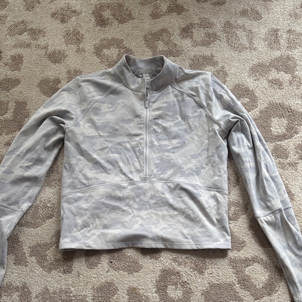 lululemon athletica Gray Camo Long Sleeve Top